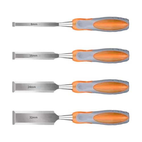 Gouges de sculpture sur bois (Lot de 4) multi-tailles pour vos projets