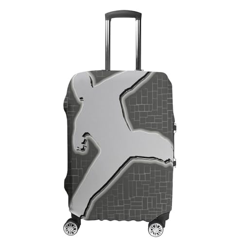 Martial Arts Luggage Cover Tsa Approved Suitcase Covers for Luggage Elastic Washable Suit Case Covers Anti-Scratch Travel Luggages Sleeve Suitcase Protector Fits 19-30 Inch Case(XL)