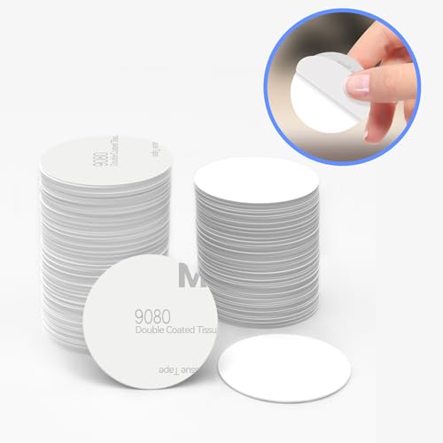 100 Pieces NFC Tags NTAG215 NFC 215 Tags Blank NFC Coins White NFC Stickers Cards with Adhesive Back, Compatible with TagMo and NFC Enabled Devices