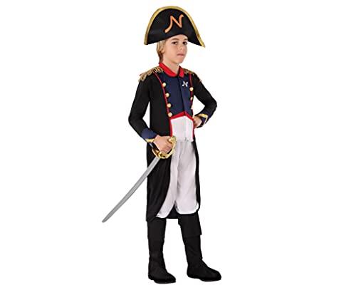 ATOSA | Disfraz Napoleón Infantil | Traje Histórico para Niños | Incluye Sombrero, Peto, Pantalón y Cubrezapatos | Ideal para Carnaval, Halloween, Fiestas Temáticas | Alta Calidad, Seguridad |3-4 Años