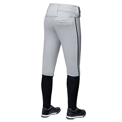 Qbk 2T/3T/4T/5T/6T/7T Toddler Boy's Knicker Baseball Pants With Side Piping/Braid（Grey 7T） #TOP1