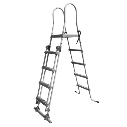 Scaletta per piscina, corrimano da nuoto per interni ed esterni, capacità di carico 300 kg, soluzione di ingresso e uscita durevole e stabile per piscine fuori terra