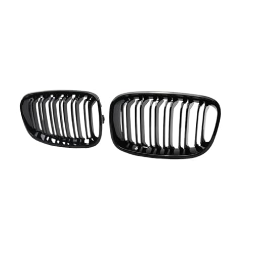 Repuesto de rejillas negras brillantes para BMW Serie 1 F20 F21 de doble listón