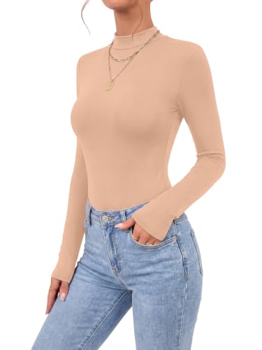 Image of OPOIPIN Women's Long Sleeve Basic Bodysuit