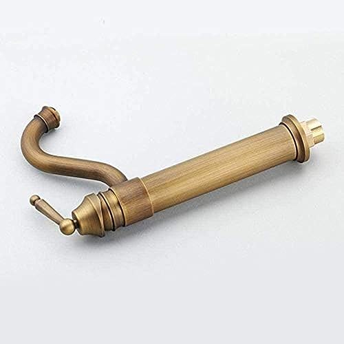 Robinet mitigeur en cuivre antique orientable pour laver sans eclabousser - 2