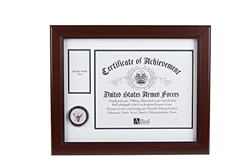 Allied Frame US Navy Medal and Award Certificate Frame - 8 x 10 Opening