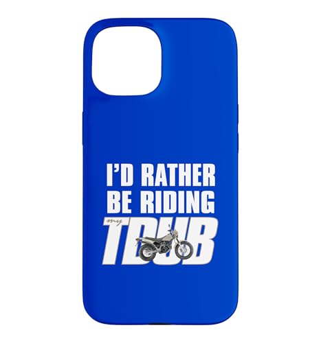I'd Rather Be Riding TDUB ADV �f���A���X�|�[�c�o�C�N�ɃC���X�p�C�A���ꂽ �X�}�z�P�[�X iPhone 15 �p