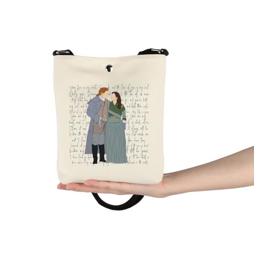 VAMSII TV Show Merch Scottish Thistle Flower Crossbody Bag Scotland Jamie Claire Fans Gift Dragonfly Lover Bag2