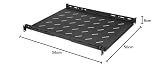 Intellinet 714112 Półka 19" Regulowana głębokość od 550 do 750 mm 1U Czarny