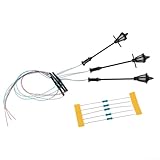 Facile installazione: il kit include 3 lampade e 5 resistenze serie per 12-16 V. Quando si utilizza un trasformatore da 12-16 V, inserire il resistore incluso nella linea.