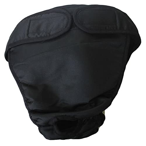 Image of Dog Diaper Reusable Washable Female Girl for Medium & Large Big Dog Breeds Size L, XL, XXL (X-Large: Waist 22 inch - 28 inch, Black)