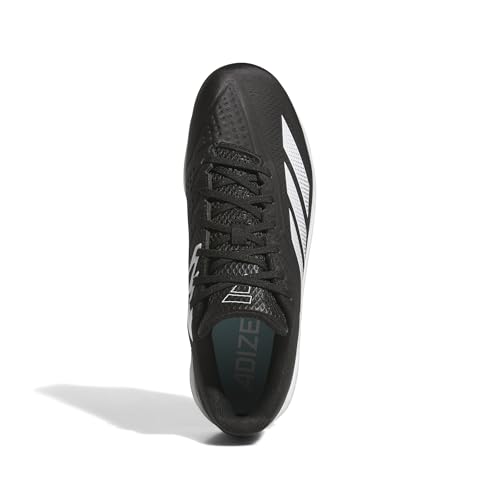 adidas Men's Adizero Electric 2.0 TD TPU Baseball, Black/White/Black, 13 by adidas - Image 3