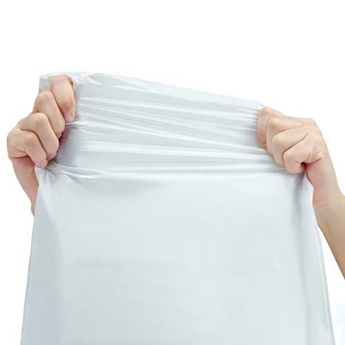 TYPLASTICS Bin Liners 30-45L, 120 Waste Bags with durable drawstring Tie Handle, White, 100% Post-Consumer Recycled Material, Global Recycled Standard Compliant - Image 3