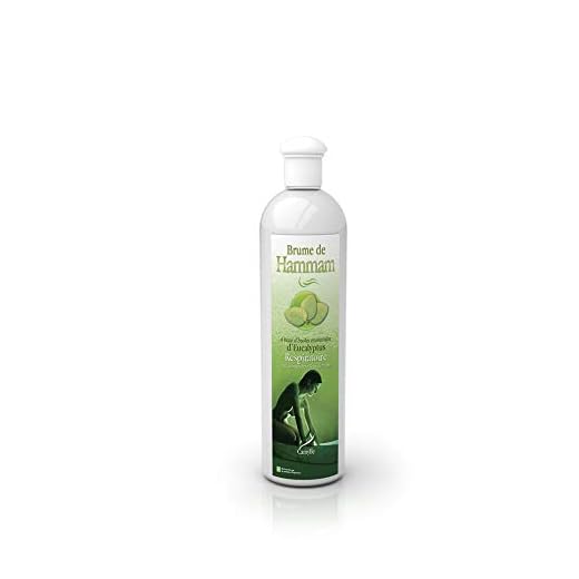 Camylle - Fragancia Baño de Vapor Eucalipto - Fragancias de Aceites Esenciales para Salas de Vapor, Baños de Vapor - Respiratorio con aromas frescos y penetrantes - 250ml