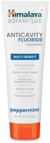 Himalaya Botanique Anticavity Fluoride Toothpaste, Fluoride with ...