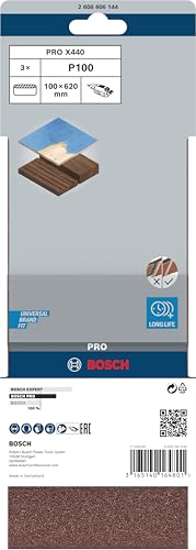 Bandes abrasives set de 3 pièces 100 x 620 mm 100 - vue 4