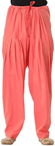 Women's Cotton Plain Patiala Salwar (Size: Free Size, Length: 41 Inches)