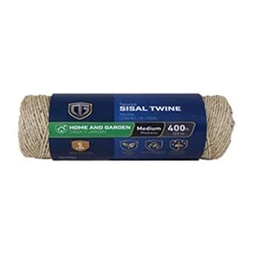 Tru-Guard 642091 Natural Fiber Twisted Sisal Twine, 1-Ply X 400'