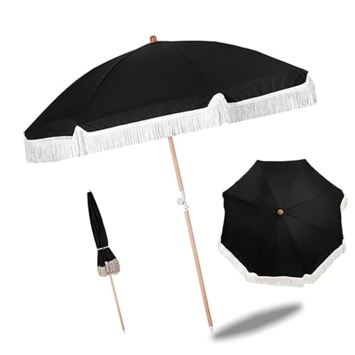 Parasol de plage inclinable soleil jardin extérieur étanche