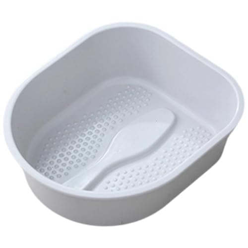 Shurhome Comfortable Foot Soak Container with Textured Base Durability PVC Construction Bath Tub Relaxing Home Soaking Bucket