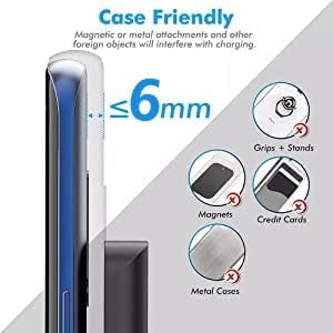 20W Max Wireless Charger,Fast Wireless Charging Stand For Apple iPhone 14 13 12 11 Pro/Mini/SE/X/XR/8,VNBBT inductive Charging Station for Samsung Galaxy S22/S21/Note 20/10/Pixel 6 (With AC-Plug)