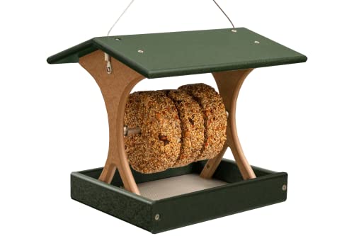 DutchCrafters Plastic Bird Feeder with Suet Log Holder