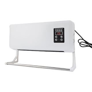 VELATEMOR Chauffage mural et climatiseur 2 en 1 double fonction unité de refroidissement et de chauffage avec télécommande, pas d'installation pour salle de bain/chambre à coucher (42 cm compact