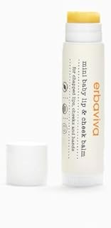 Erbaviva Organic Mini Lip & Cheek Balm – Moisturizing Stick for Baby & Adults | USDA Organic, Shea Butter & Calendula for Dry, Chapped Skin | Lip, Cheek & Hand Protection