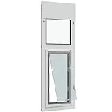 Liberty Dragon Panel for Horizontal Sliding Windows | Aluminum Frame with Closing Cover for Home & Rentals | White, Medium Flap, 35' - 36.5' Height Range