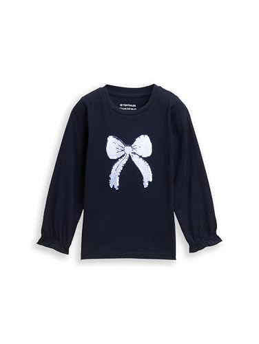 TOM TAILOR Mädchen Kinder Langarmshirt mit Wendepailletten