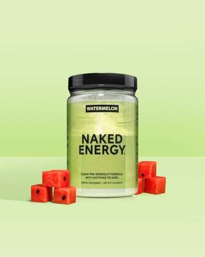 Image of NAKED Watermelon Energy - Clean Pre Workout Supplement for Men and Women, NSF Certified, Vegan Friendly, No Added Sweeteners, Colors Or Flavors - 30 Servings