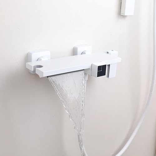 Mitigeur de baignoire cascade anthracite, douche 4 jets luxe - 5