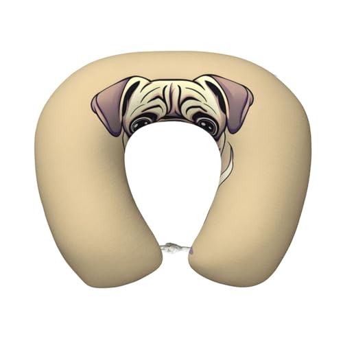 Almohada de poliéster para cuello talla única negra miniatura 1