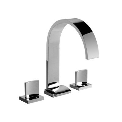 Sade Double Handle Widespread Bathroom Faucet Finish Polished Nickel