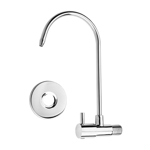 Image of TIDOS Wall Mounted RO Tap /undersink ro /Stainless Steel Pipe Brass Body / 360 Degree roatable Pipe / (Wall Mount ro Faucet)