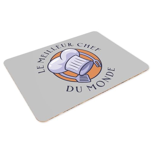 Sets de table en liège gris napperons anti-rayures 39,5x28,5