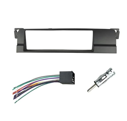 �J�[���W�I�p�l���t���[�� �V���O�� 1 Din �ؖ����W�I CD DVD �X�e���I�v���[���[�p�l���_�b�V���}�E���g�g�����L�b�g�T���E���h�t���[���v���[�g �ɓK������ 3 �V���[�Y E46 1998-2005(Fascia with wiring)