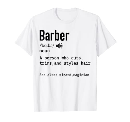 Definición de peluquería para esteticistas barberos Camiseta