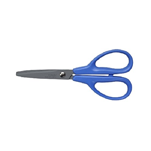長谷川刃物 はさみ 学童 事務用 ブルー フッ素コート YC-150F