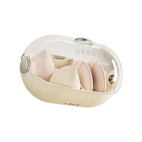 Beauty Sponge Blender Container | Organizzatore per spugne cosmetiche da parete – Custodia per asciugare e organizer per spugne, vetrina con foro di drenaggio, porta uova per ragazze e donne Ghirting