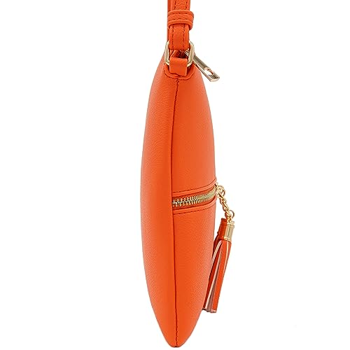 Image of DELUXITY Lightweight Medium Crossbody Bag with Tassel | Lightweight