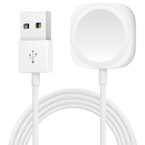 2025 Upgraded Version Fast Watch Charger [Apple MFi Certified] Portable Charging Cord Compatible with Apple Watch Series 8 7 6 5 4 3 2 SE Ultra, 38/40/42/44mm Wireless Magnetic Charging Cable