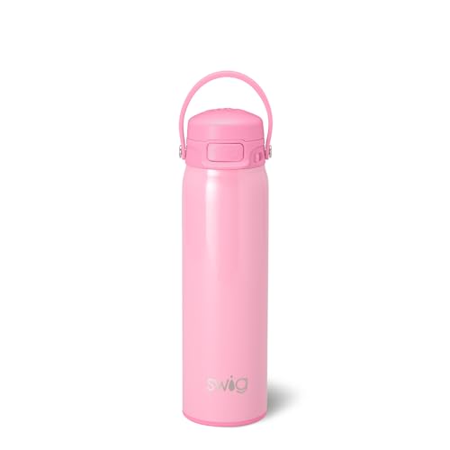Swig Life 22oz Leakproof EZ Fill Water Bottle, Shimmer Bubblegum