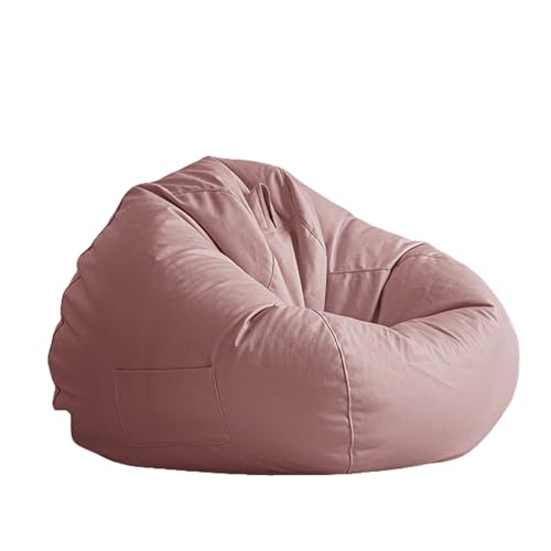 Puf gigante de espuma viscoelástica, cómodo y acogedor sofá con bolsillo, incluye funda extraíble y lavable a máquina, para leer y jugar