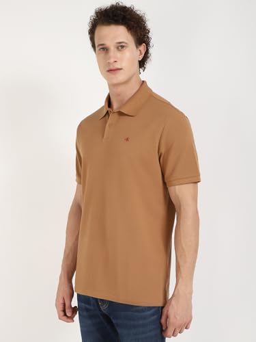 Image of Solid Regular fit Cotton Polo t-Shirt