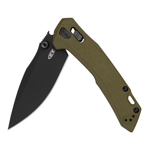ZT Zero Tolerance 0203, 4 inch CPM M4 Steel Blade, Olive Green G10 Handle, Duralock Mechanism, Manual Opening, Made in USA