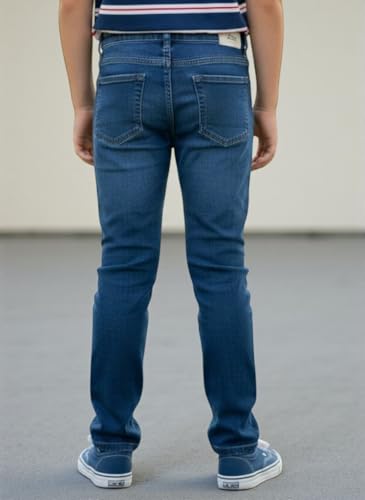 Image of Boys Denim Jeans, Blue, Slim Fit DN034