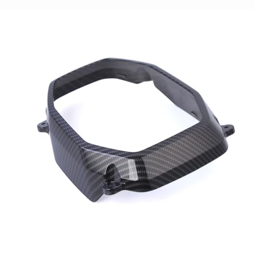 Image of Mokuo Motorcyle Fairing Parts,Front Head Decor Cover in ABS Material Compatible with 2021-2024 Honda Grom Msx 125 SF,Carbon Fibre Color
