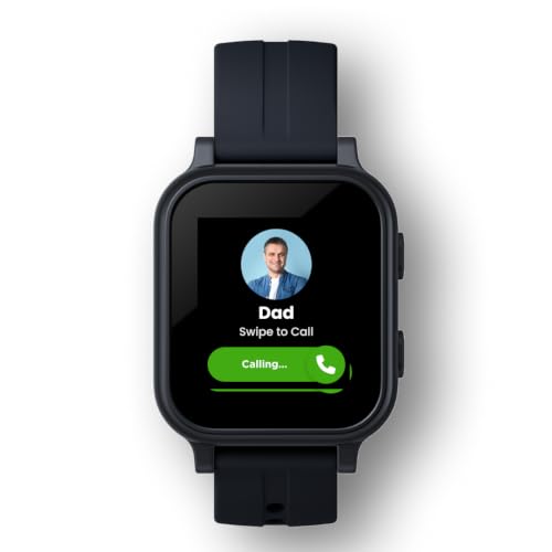 Gabb Watch 3e - Smart Watch for Kids GPS Tracker No Social Media or Internet Watch Phone for Kids Ages 5-12 SOS Button Parental Controls Phone Plan Required - Dark Gray