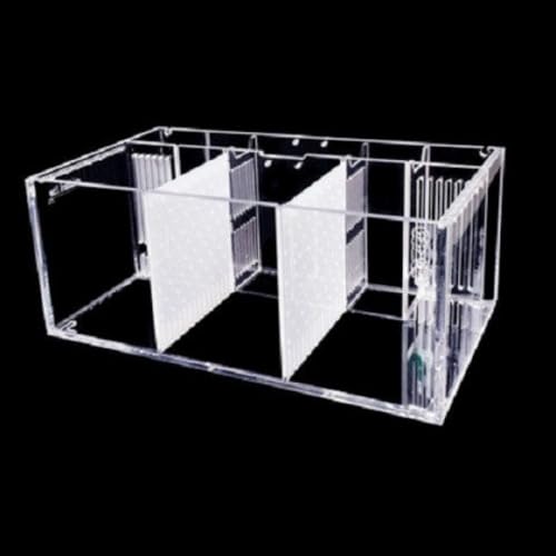 Pisipe ミニデスクトップベタ水槽セット ウォーターポンプ LED ライト付き 自己循環生態 観賞魚飼育 金魚飼育 病気の魚の隔離室 デスク用 多段式 アクリル製 ろ過システム 小型 生態系 交換簡単 オフィス リビング インテリア 観賞用 (三コマ基